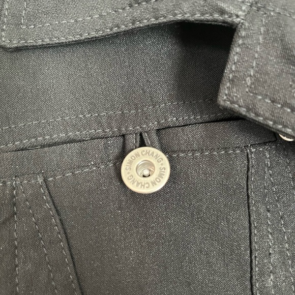 Designer Simon Chang black denim style jacket - Picture 5 of 8